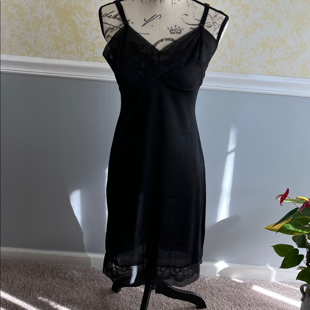 Elegant Black Lace Slip